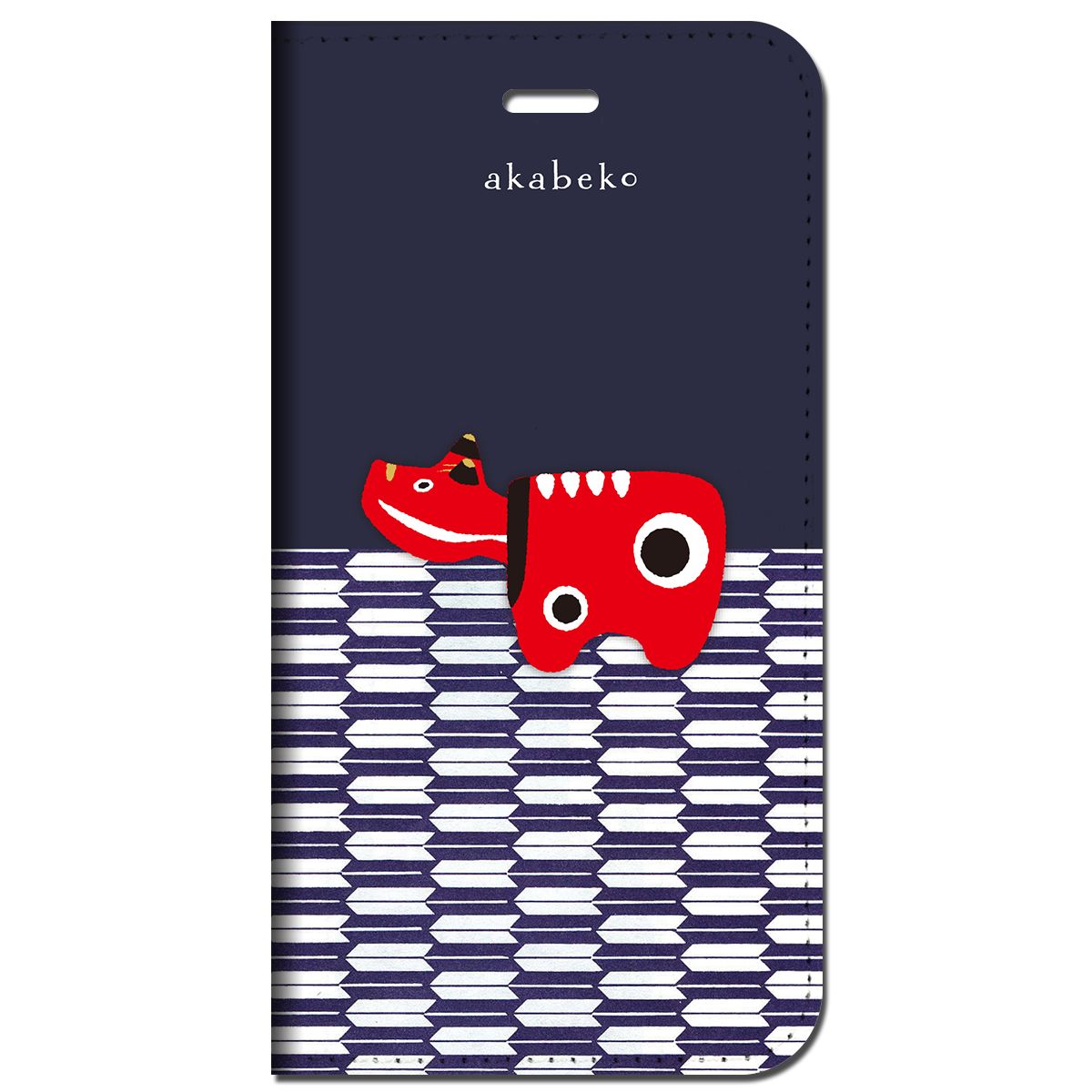 iPhone15 他 手帳型 ケース 赤べこ＆赤べこいっぱい  iPhone SE 8 13 12 他 iPhone各機種対応可能 スマホケース  38