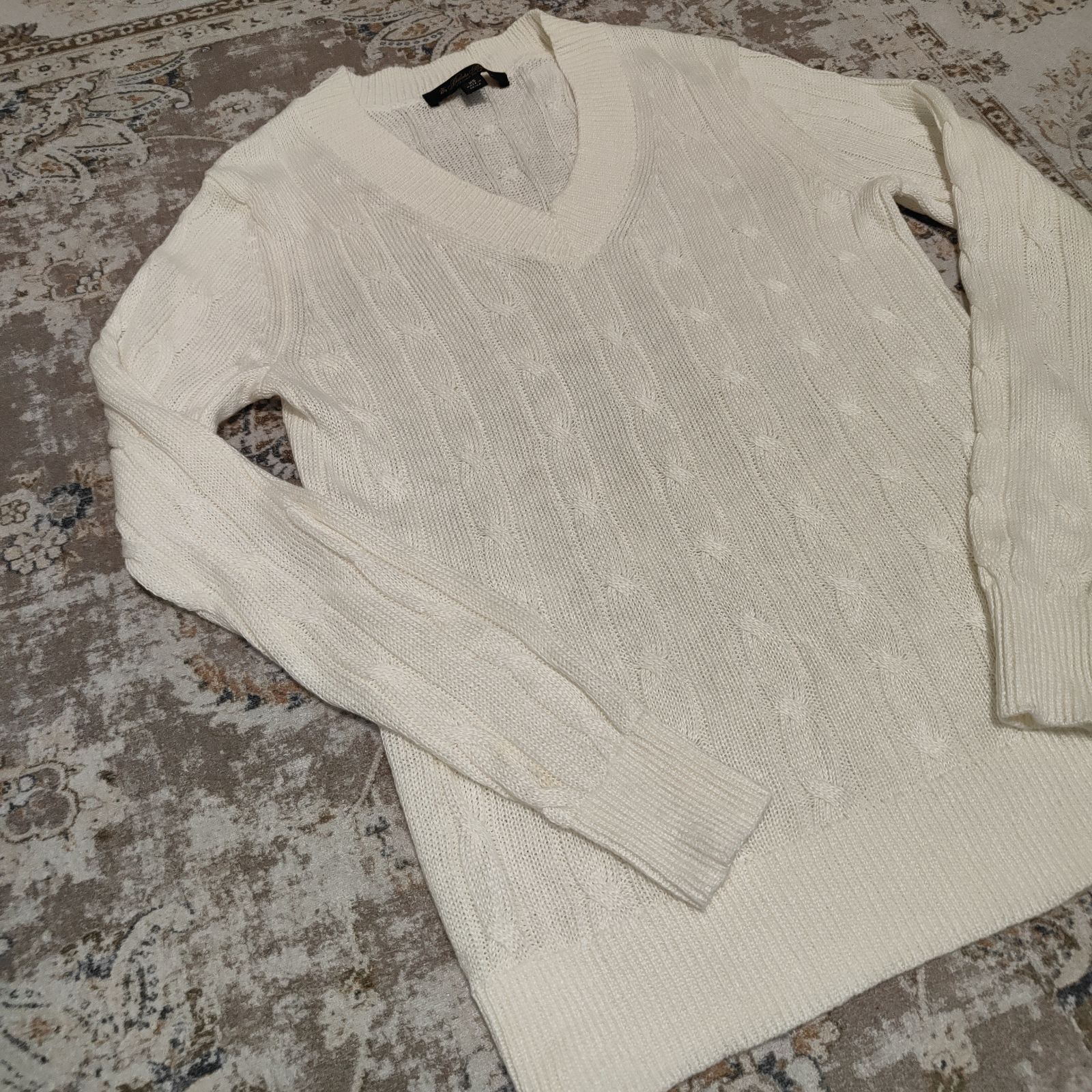 BROOKSBROTHERS ブルックスブラザーズ ケーブルニット セーター リネン 