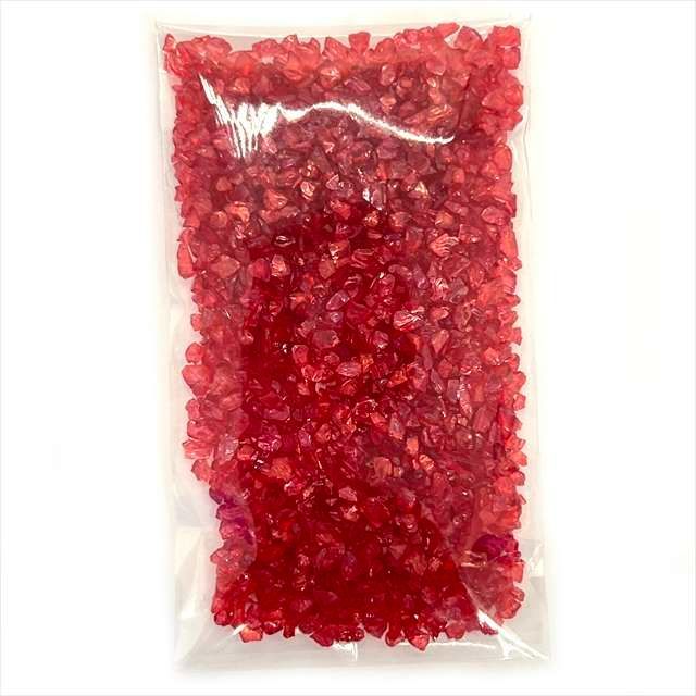 ガラスカレット 赤 リッチ