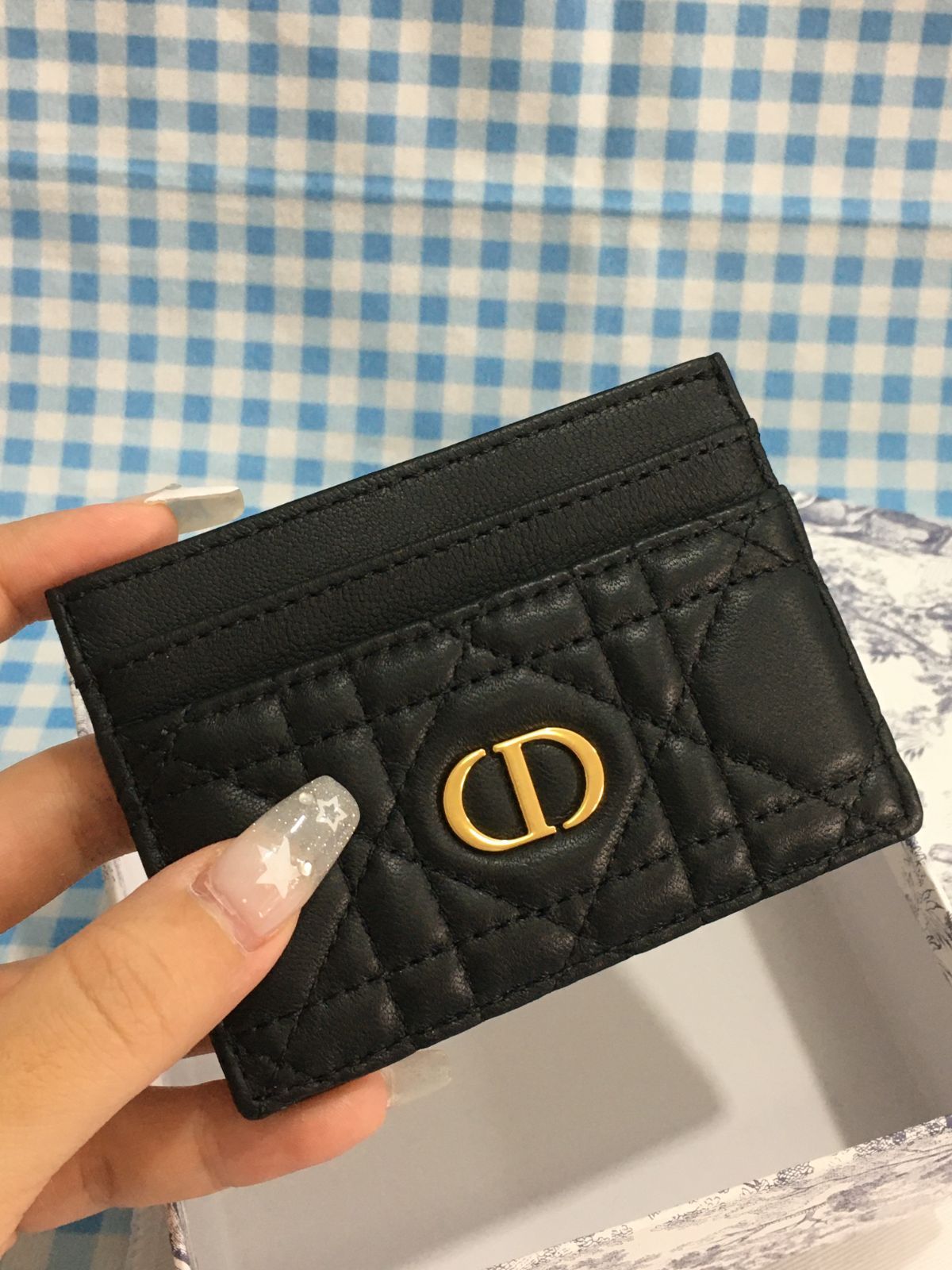 Christian Dior クリスチャンディオール カードケース 名刺入れ 定期入れ カーフレザー ブラック