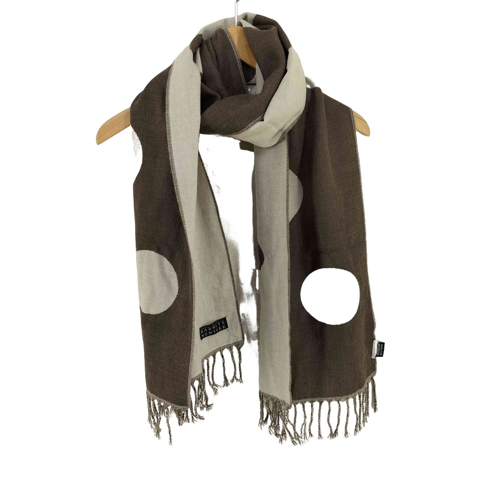 BARNEYS NEWYORK ウール　ショール レディース バーニーズニューヨーク BARNEYS NEWYORK イタリア製 ドット