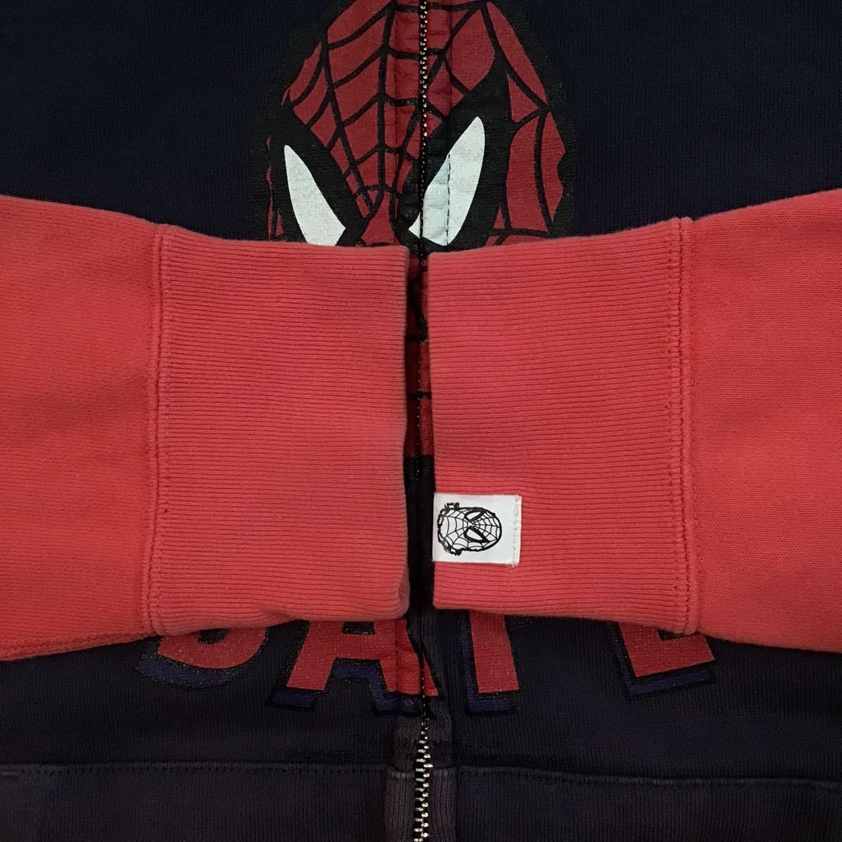 スパイダーマン × BAPE フルジップ パーカー Mサイズ marvel comics