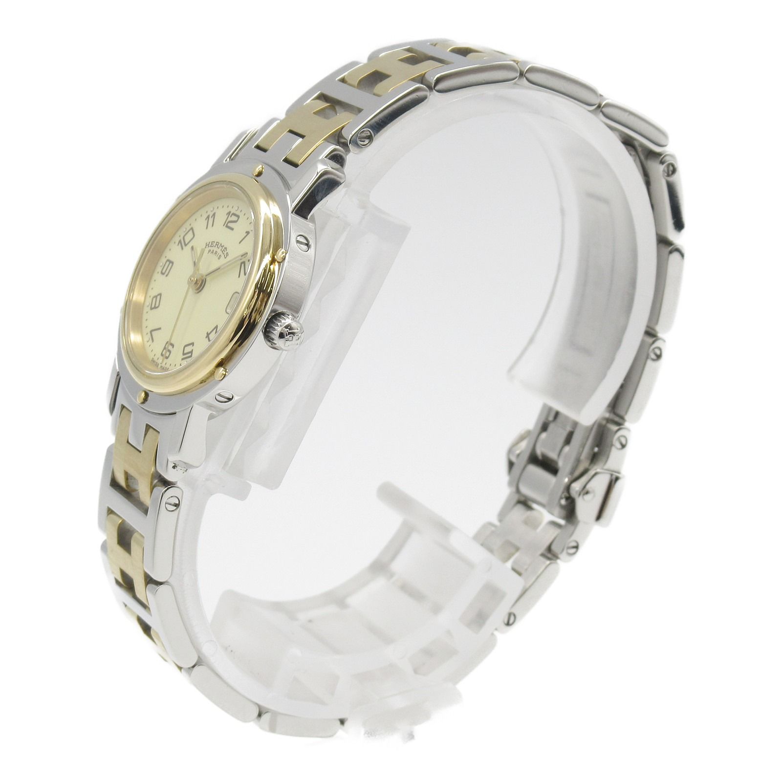 HERMES エルメス クリッパー コンビ 腕時計