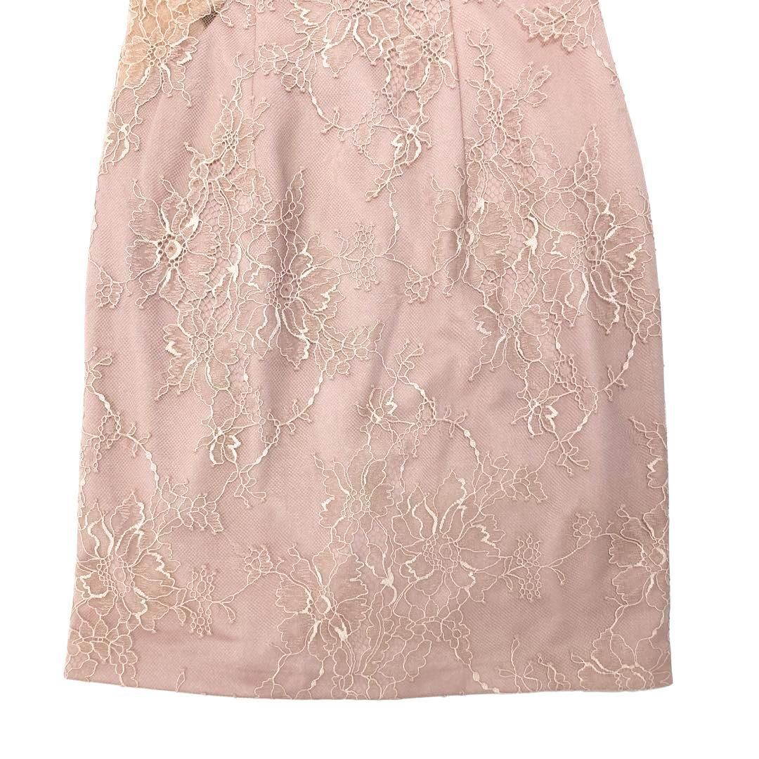 ROBE de FLEURS Glossy アシンメトリービジュージッパードレス ROBE de FLEURS Glossy / ローブドフルールグロッシー】アシンメトリー