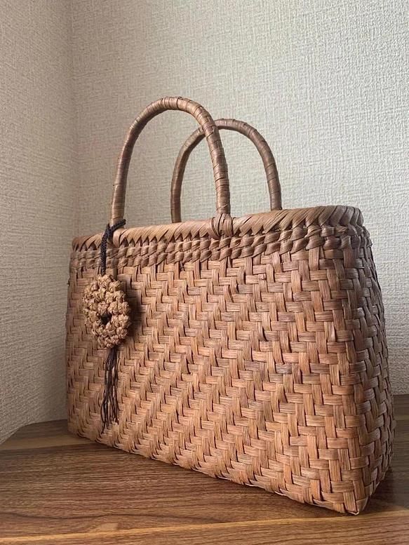 手作り 籠バッグ