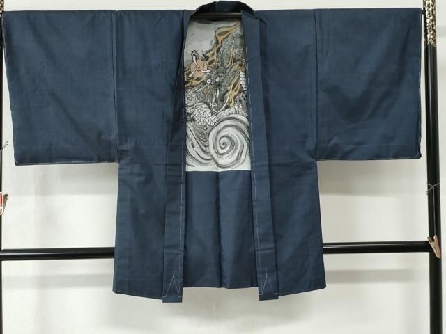 平和屋着物○男性 本場大島紬 アンサンブル 100亀甲 総詰め 正絹 逸品