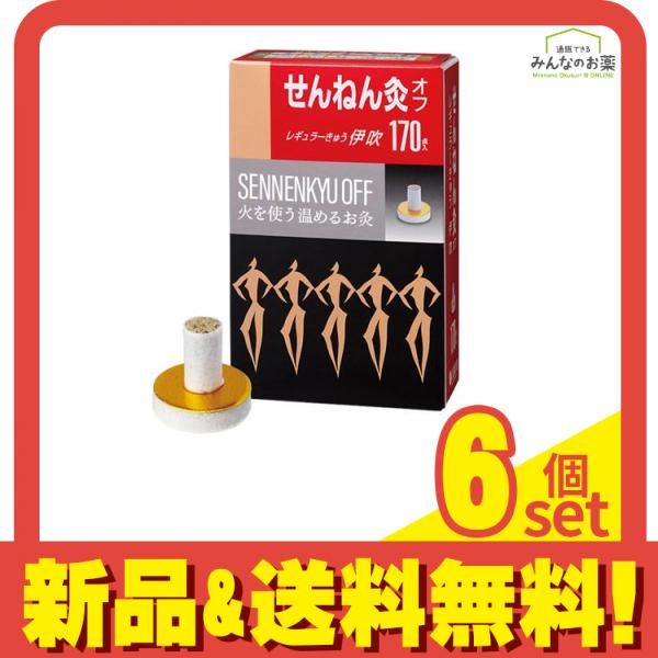 せんねん灸オフ レギュラーきゅう 伊吹 170点入 6個セット まとめ売り