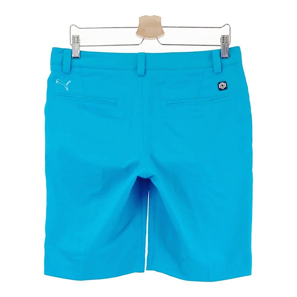 サイズ：M PUMA GOLF プーマゴルフ ストレッチ ハーフパンツ ブルー系