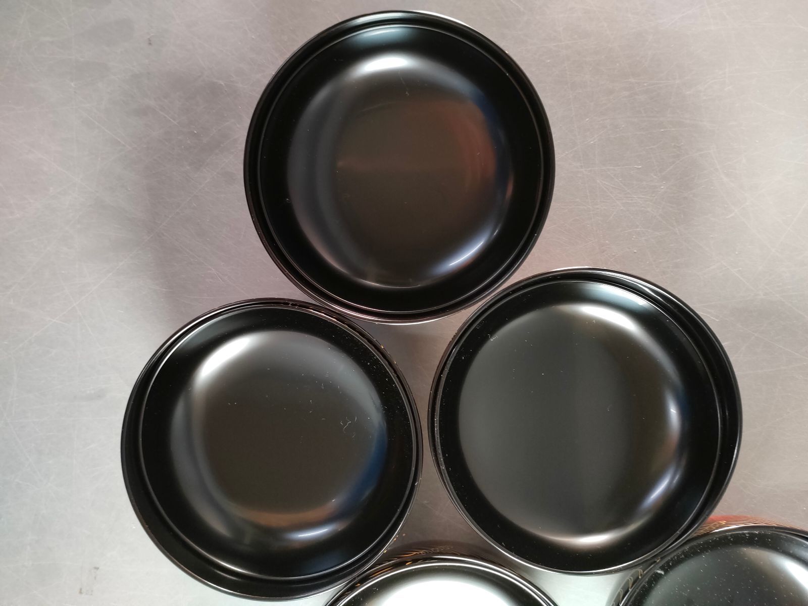 S7-1/木製漆塗/平安象彦 造/吸物椀5客/蓋付碗/和食器/懐石道具/ - メルカリ