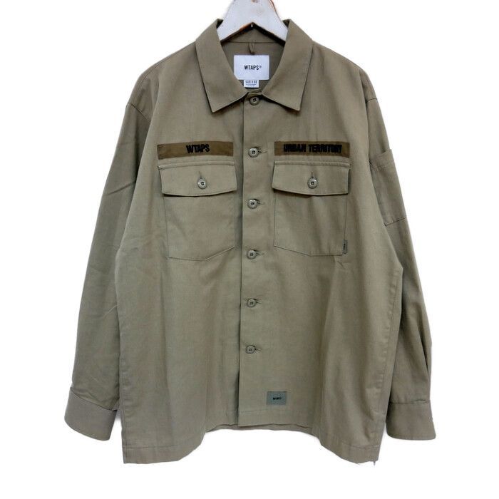 WTAPS ダブルタップス 国内正規 21AW BUDS LS COTTON SERGE ミリタリーシャツ 212BRDT-SHM02 COYOTE  BROWN コヨーテブラウン カーキ 03 L - メルカリ