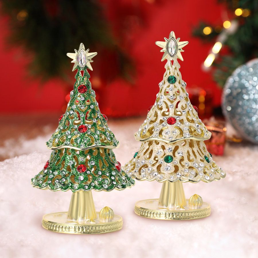 EX631【正規品】星のクリスマスツリー ジュエリーボックス クリスマス