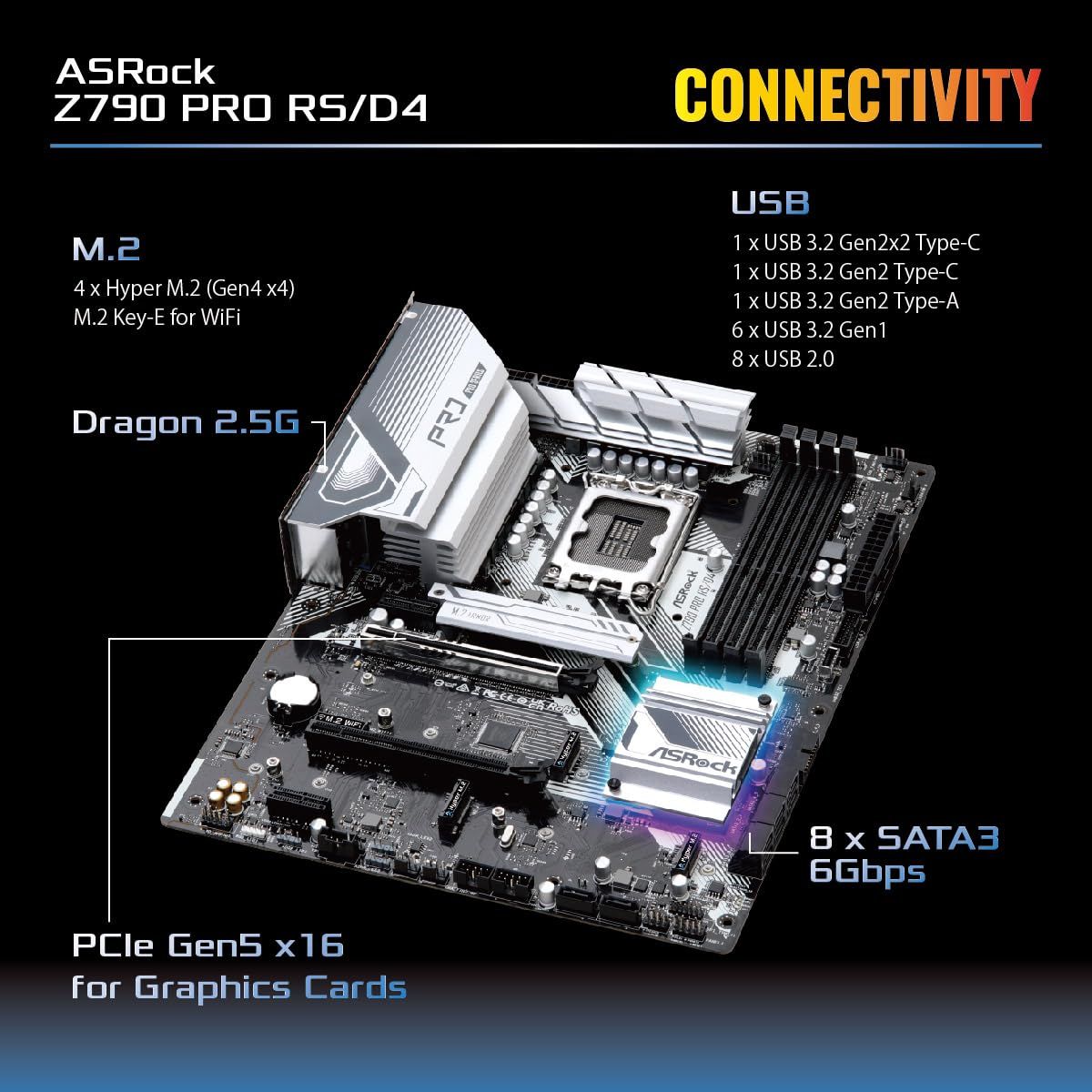 Z790 Pro RS/D4 マザーボード LGA1700 箱あり 美品 ASRock > Z790 Pro RS/D4