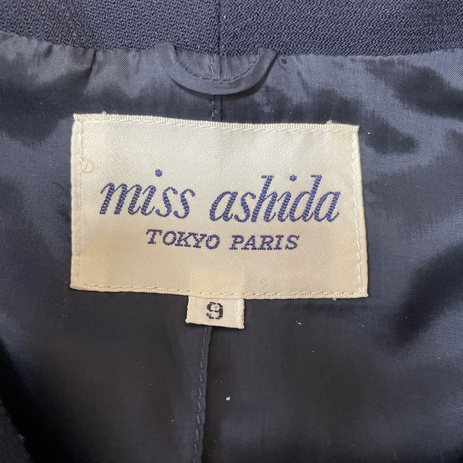 ミスアシダ miss ashida 入学式 お受験 フォーマルスーツ 濃紺 9号