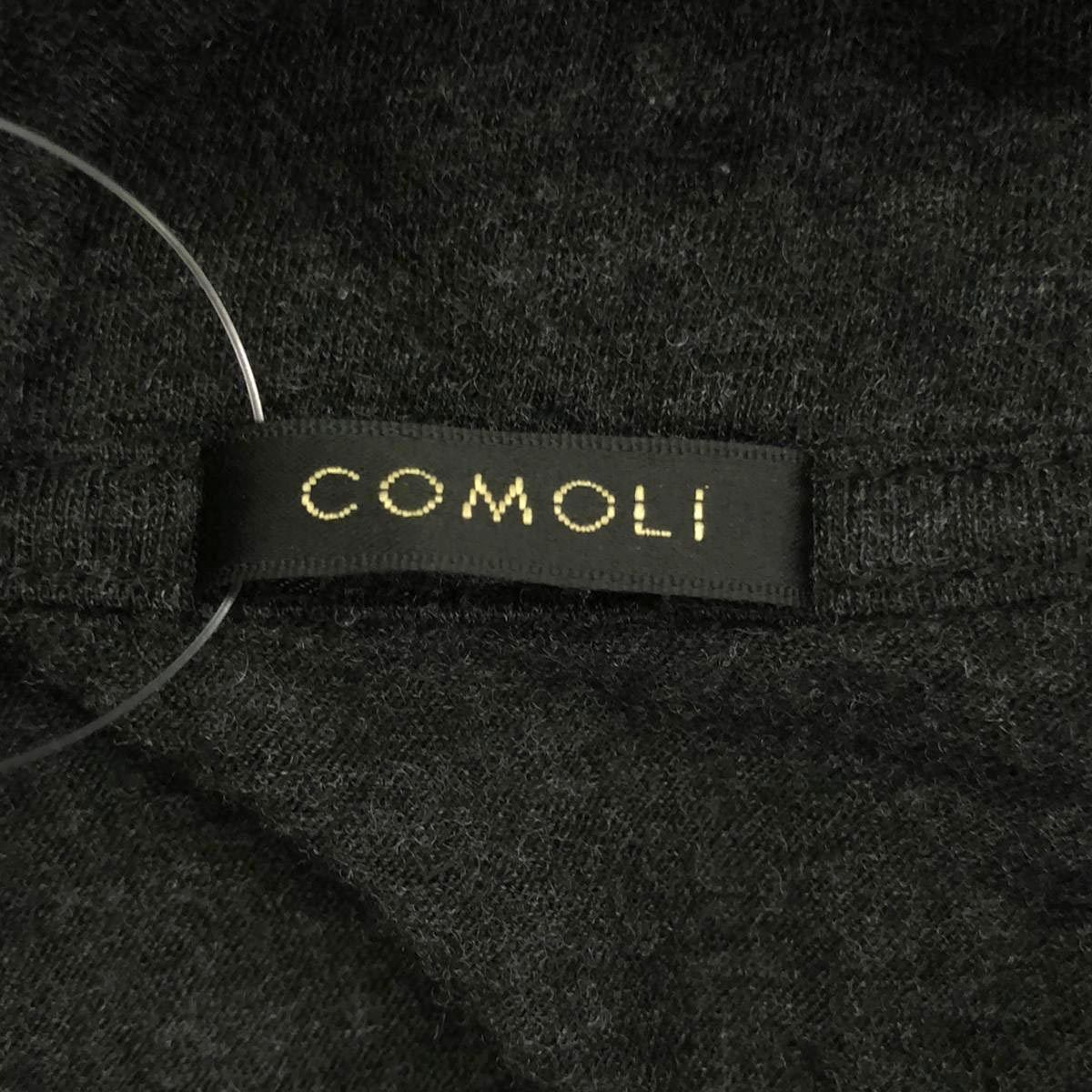 COMOLI コモリ 19AW ウール天竺長袖タートルネックニットセーター Q03-05005 チャコール 2