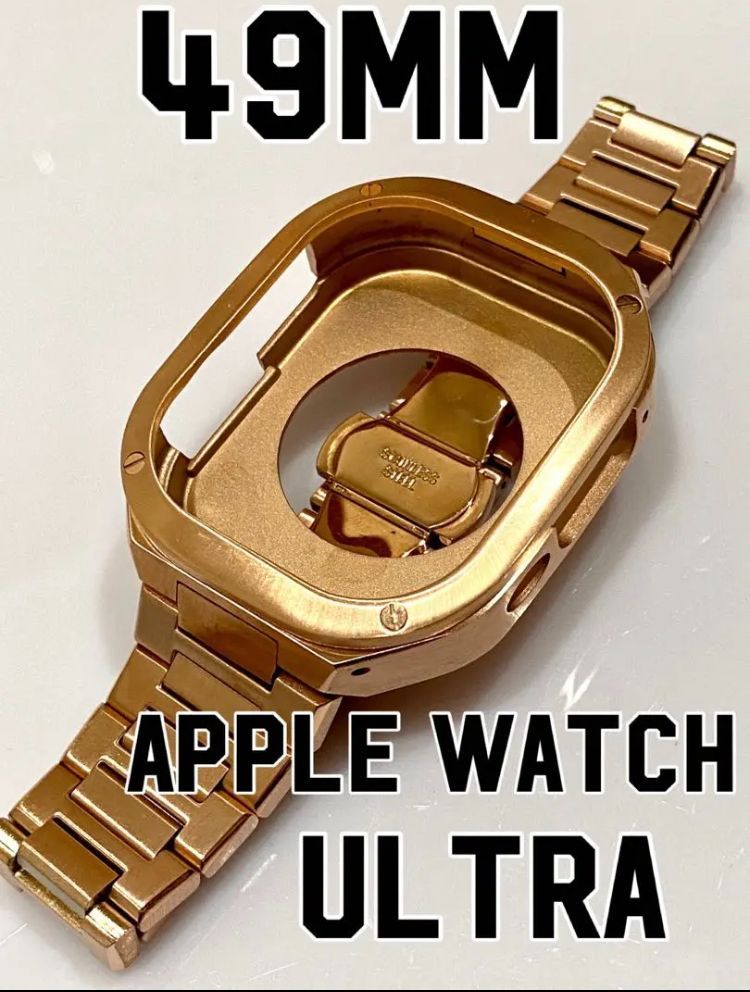 49mmローズnewホワイトラバー apple