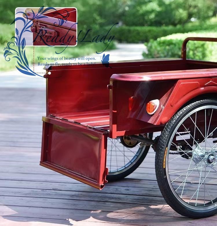 三輪自転車 三輪安心 大容量 後カゴ付 載荷重250kg 収納便利