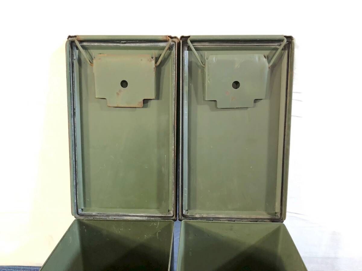 希少！　米軍放出品　ヴィンテージ　アンモボックス　スチール製　2個セット 軍放出品のアンモボックスやガソリン缶 ミリタリー通販なら