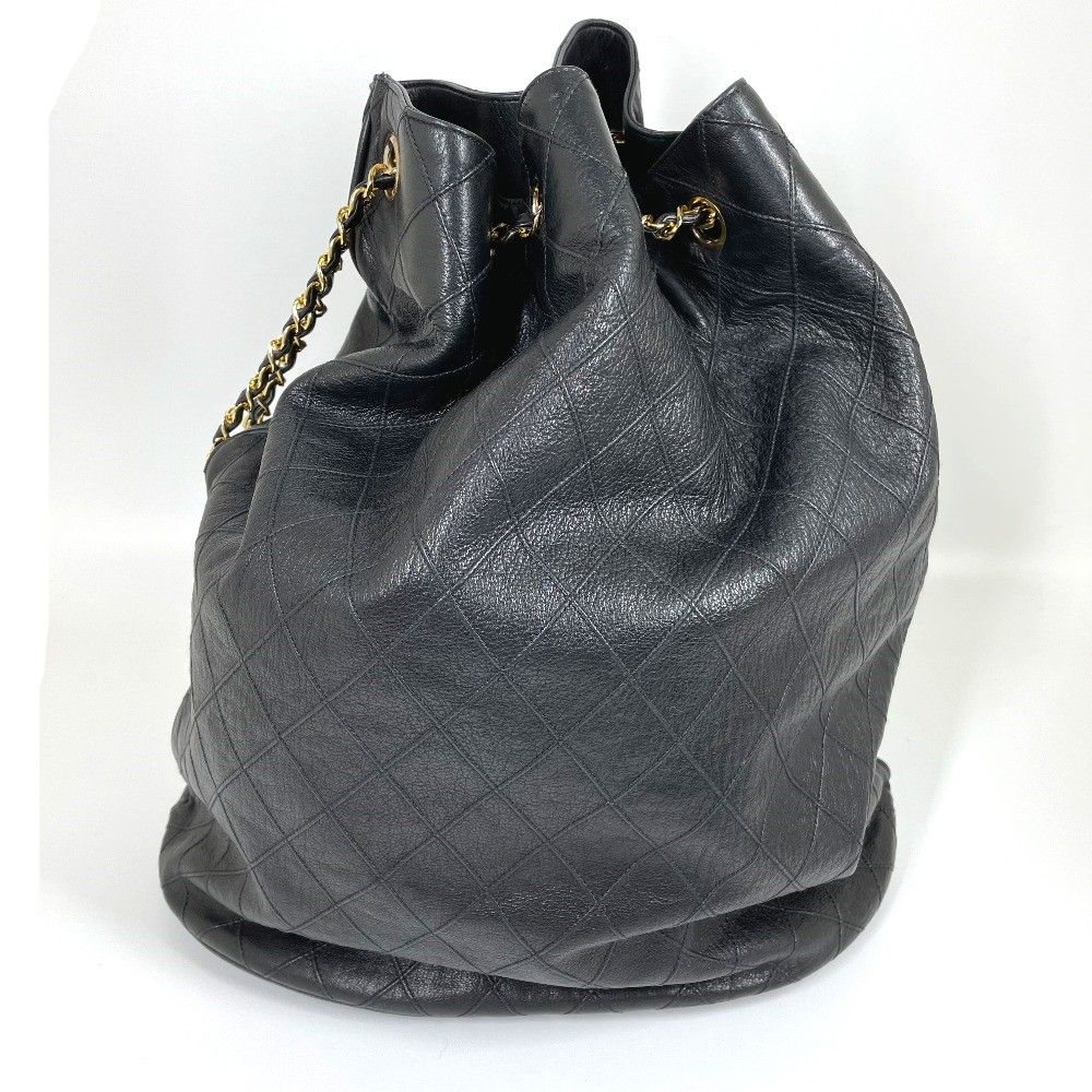 【CHANELシャネル】マトラッセ★ココマーク★巾着型★チェーンショルダーバッグ★ラムスキン★レッド 美品 CHANEL シャネル マトラッセ ミニ 巾着 チェーン