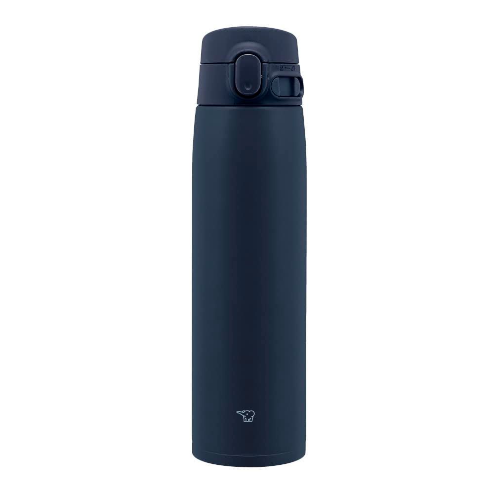 【人気商品】シームレスせん 大容量 720ml ワンタッチ 水筒 ステンレスマグ ネイビー ふたとパッキンが一体化 象印マホービン(ZOJIRUSHI) お手入れ簡単 洗う点数3点のみ SM-VA72-AD