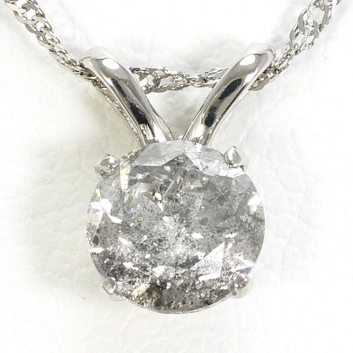 ネックレス PT900/プラチナ PT850/プラチナ ダイヤ 0.5ct 総重量約1.1g 
