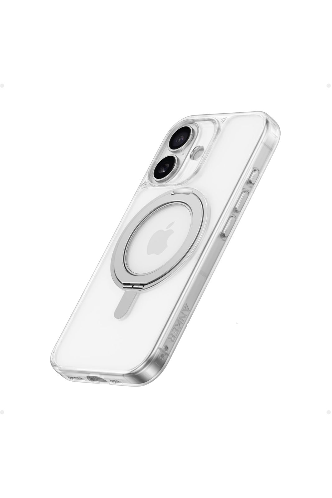 【数量限定】Anker MagGo Magnetic Case (360リングスタンド iPhone 16用) クリア MagSafe対応 リングスタンド付き スマホケース マグネット搭載/滑り止め / 360落下保護/耐衝撃/高耐久性/黄ばみなし/米軍