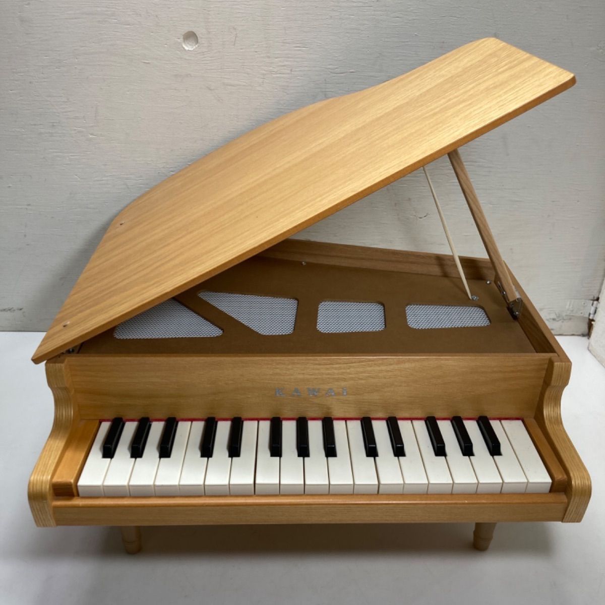 廃盤品 KAWAI 32鍵 カワイ ミニ グランドピアノ ナチュラル 木目