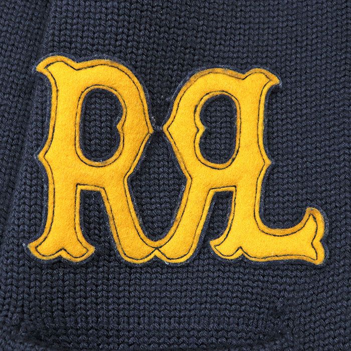 RRL ダブルアールエル カーディガン ニット ロゴ イーグル アップリケ  