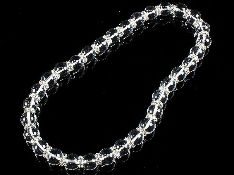 水晶　数珠　ネックレス　天然石　クリスタル　ヤクザ　オラオラ　ホスト　メンズ