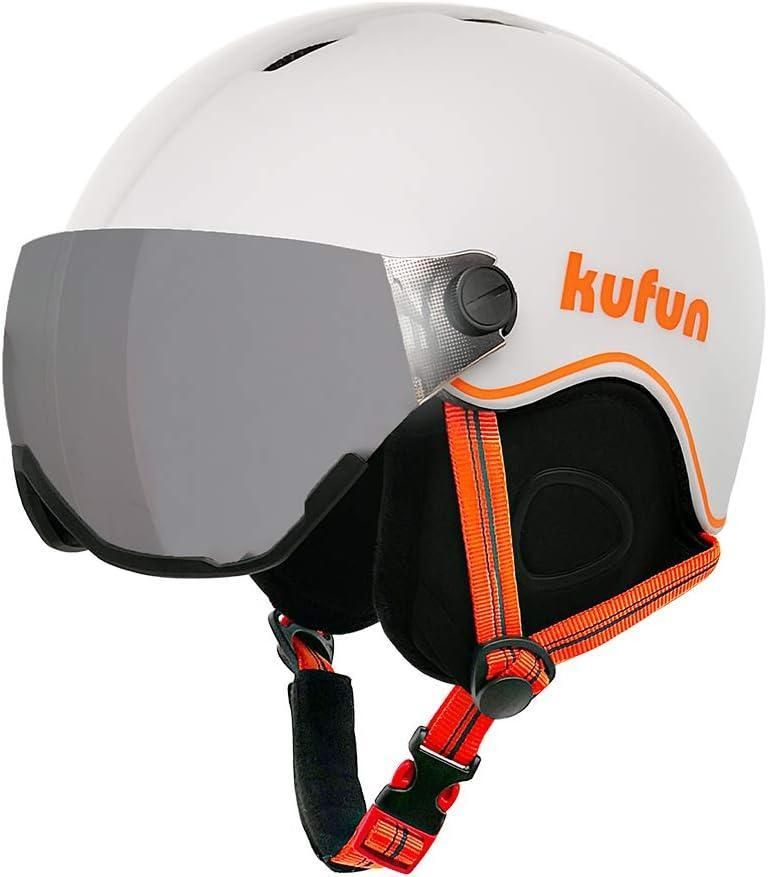 kufun スキー ヘルメット バイザー スキーゴーグル スノーボード