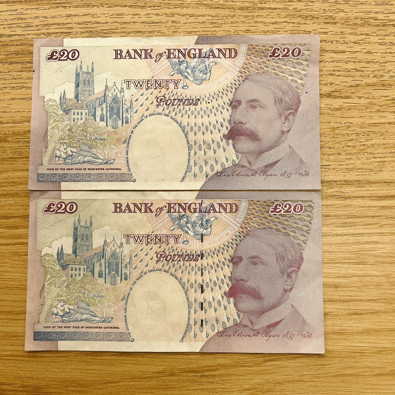 旧紙幣】20ポンド紙幣2枚セット - メルカリ