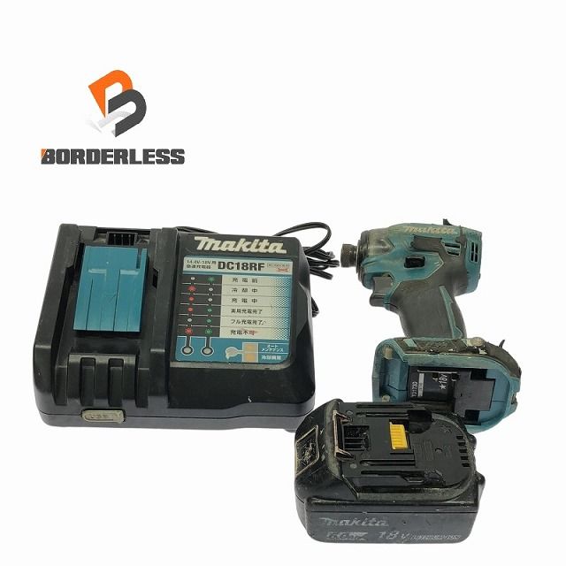 makita マキタ 18V 充電式インパクトドライバ TD173D バッテリー 18V 6.0Ah 充電器付き 電動工具 締め付け 110262