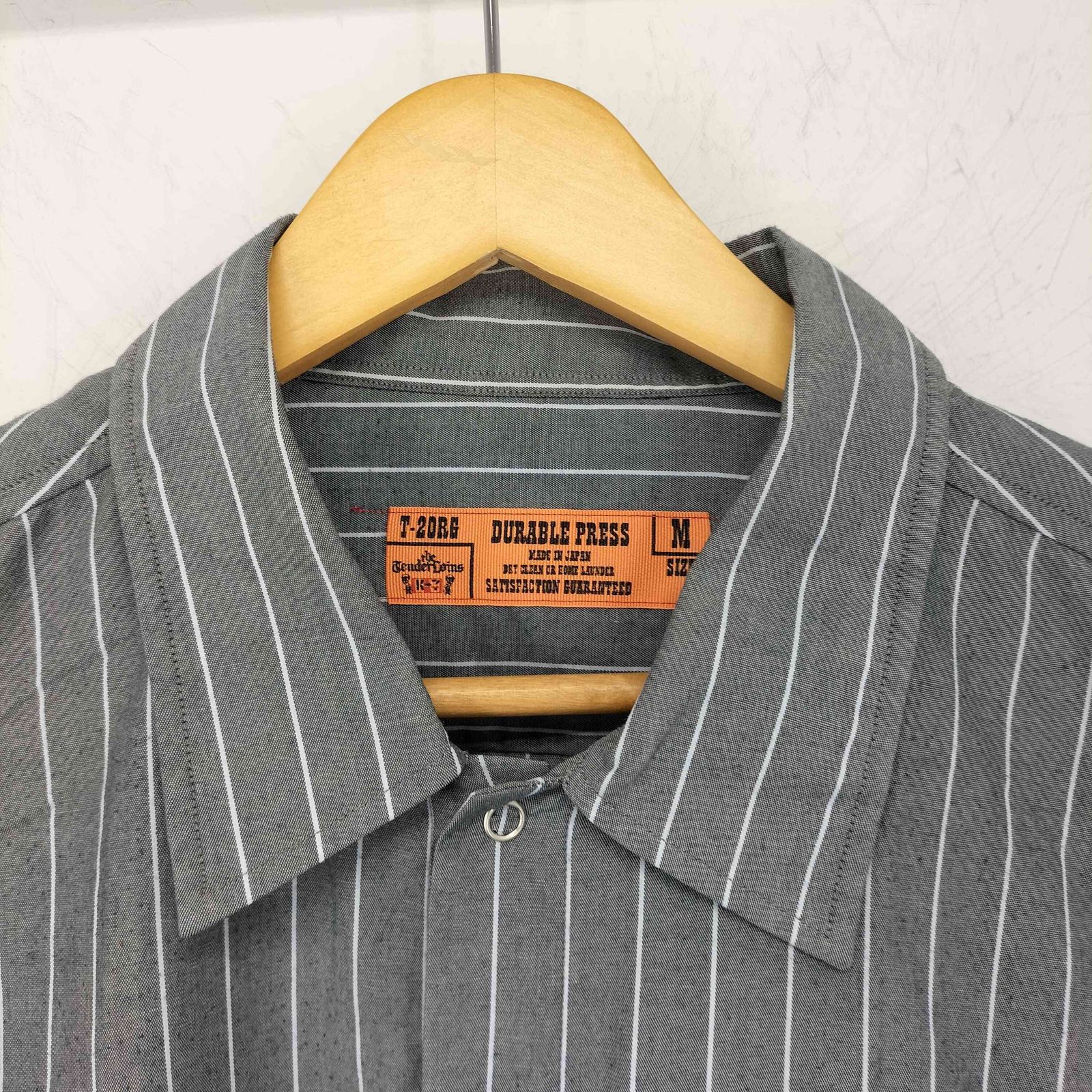 TENDERLOIN ストライプ　ワークシャツ　シャツ　T-WORK L TENDERLOIN テンダーロイン T-STRIPE WORK SHT ストライプ