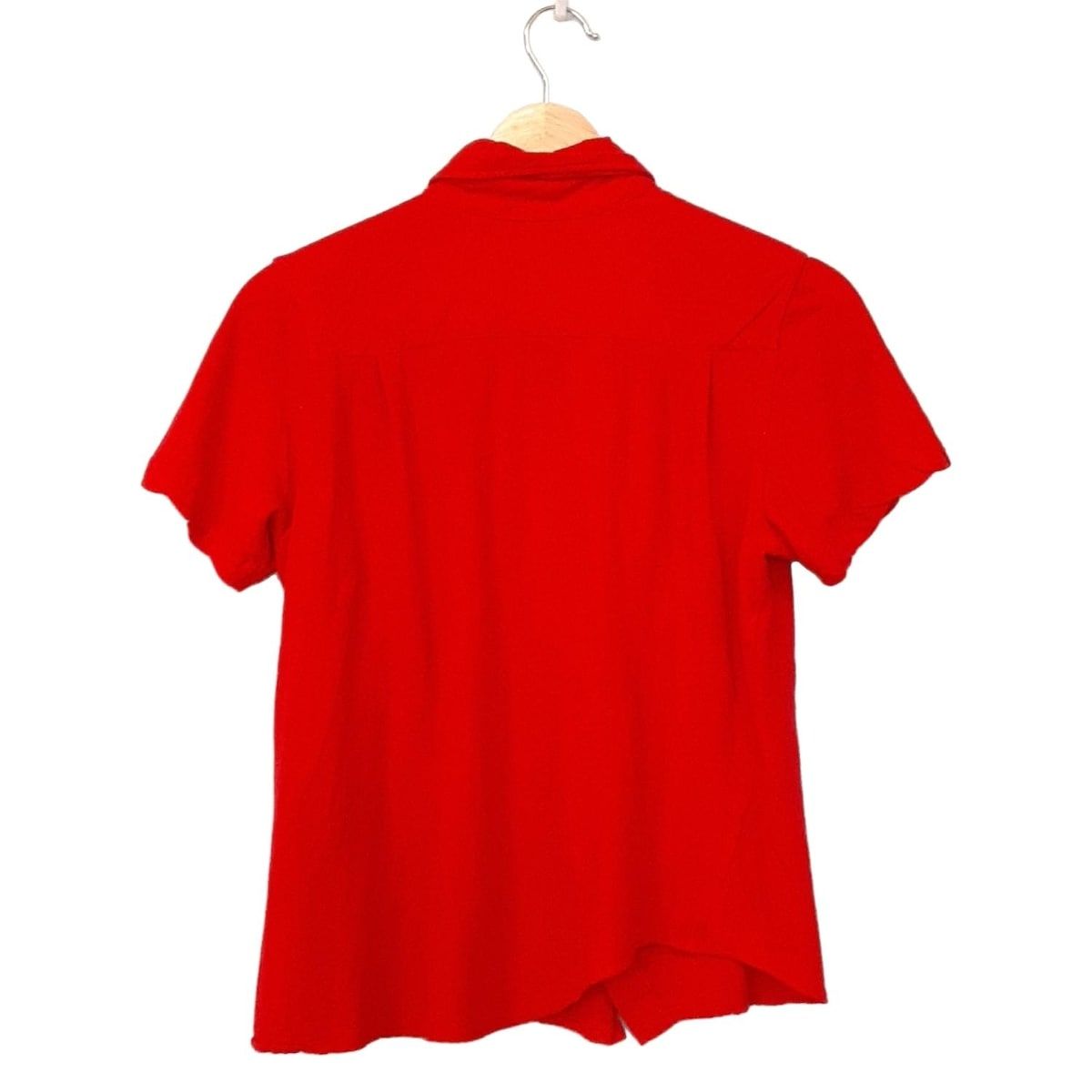 tricot COMMEdesGARCONS トリココムデギャルソン 半袖シャツブラウス レディース - レッド