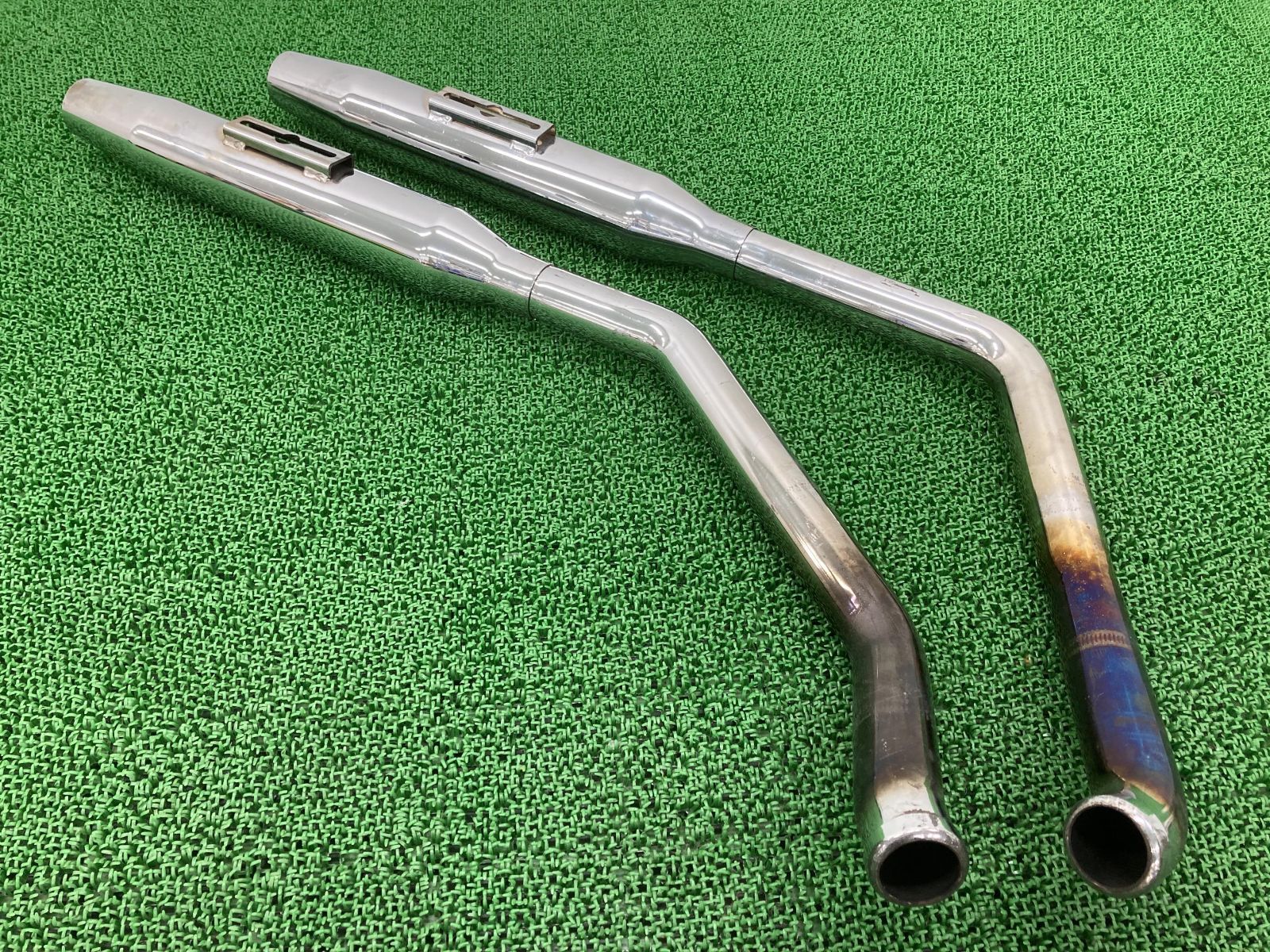 クロームワークス製ソフテイル マフラー 社外 中古 バイク 部品