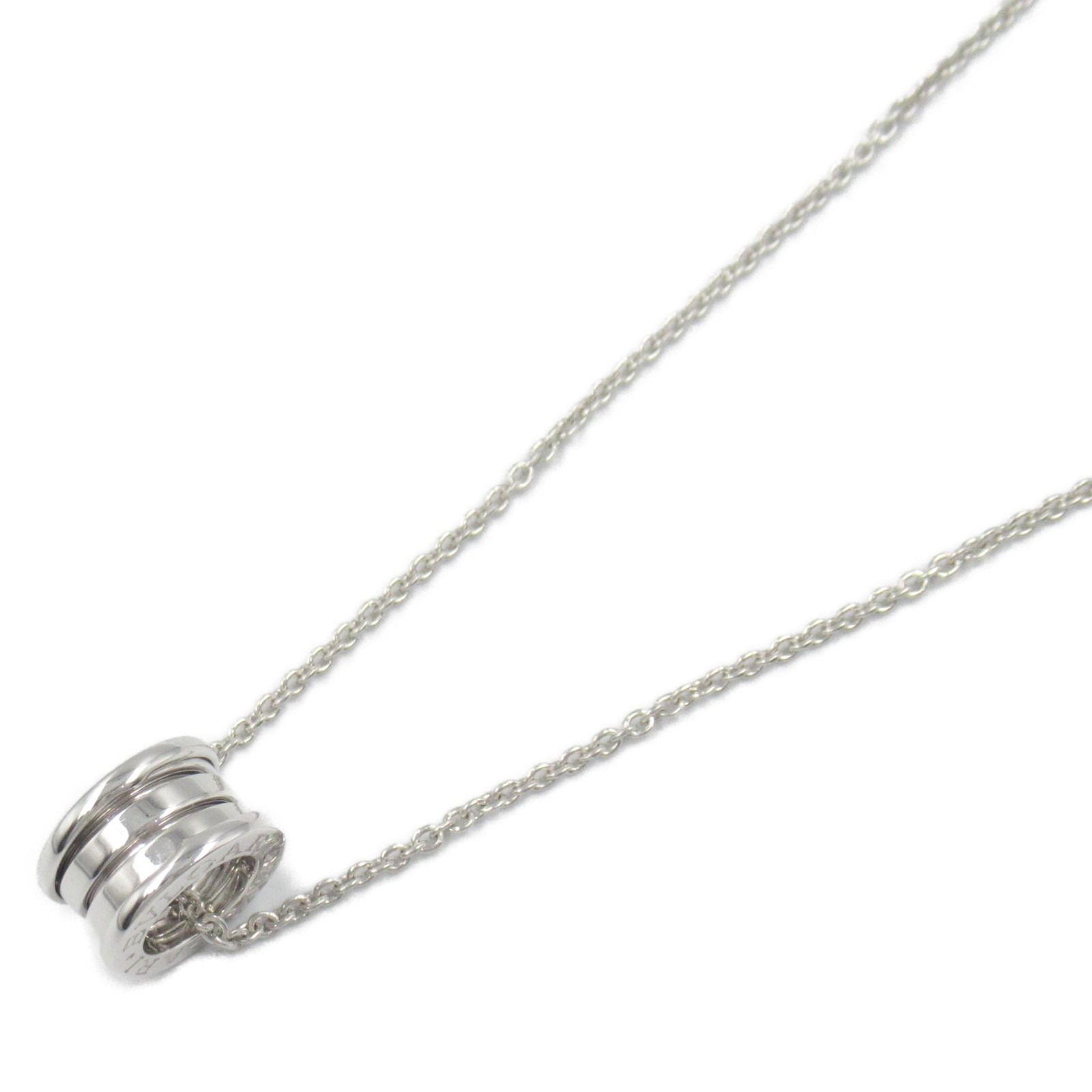 ブルガリ BVLGARI ネックレス B-zero1 ビーゼロワン ネックレス 首回40㎝ K18WG ホワイトゴールド B-zero1 ネックレス レディース Used A
