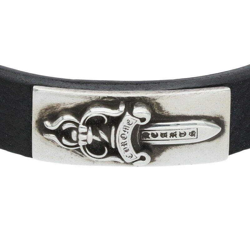 クロムハーツ　カフプレートダガー　レザーブレスレット クロムハーツ CUFF PLATE DAGGER/カフプレートダガー レザー
