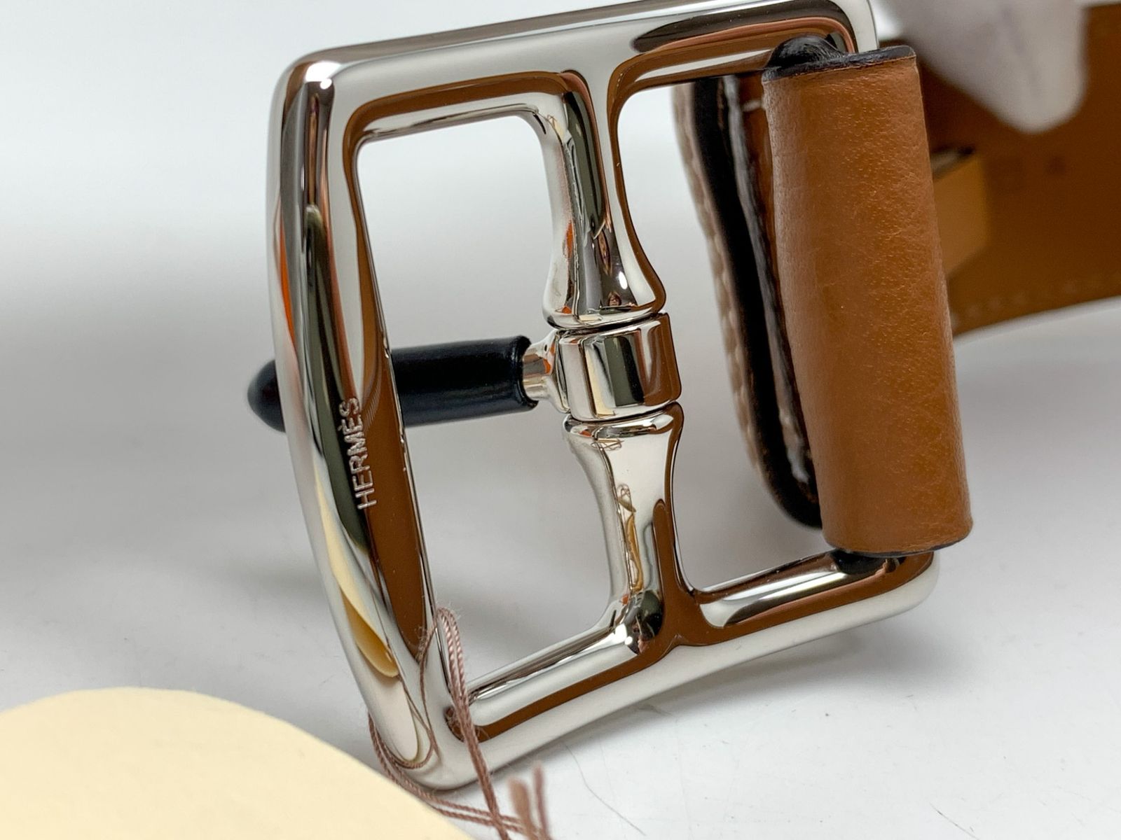 HERMES エルメス トリヨン ブラウン系 ゴールド ベルト エト  