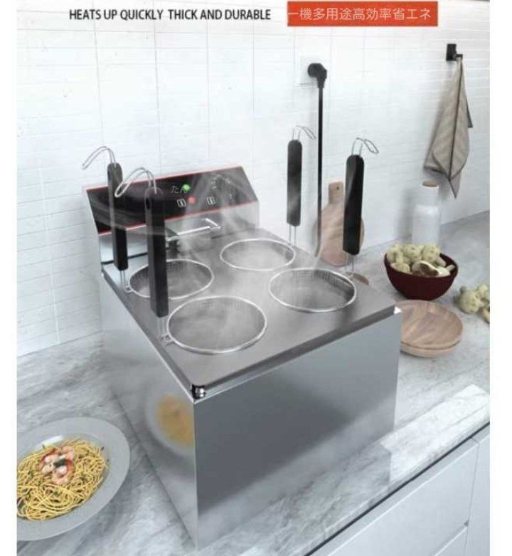 ゆでめんき 卓上電熱ゆで麺炉