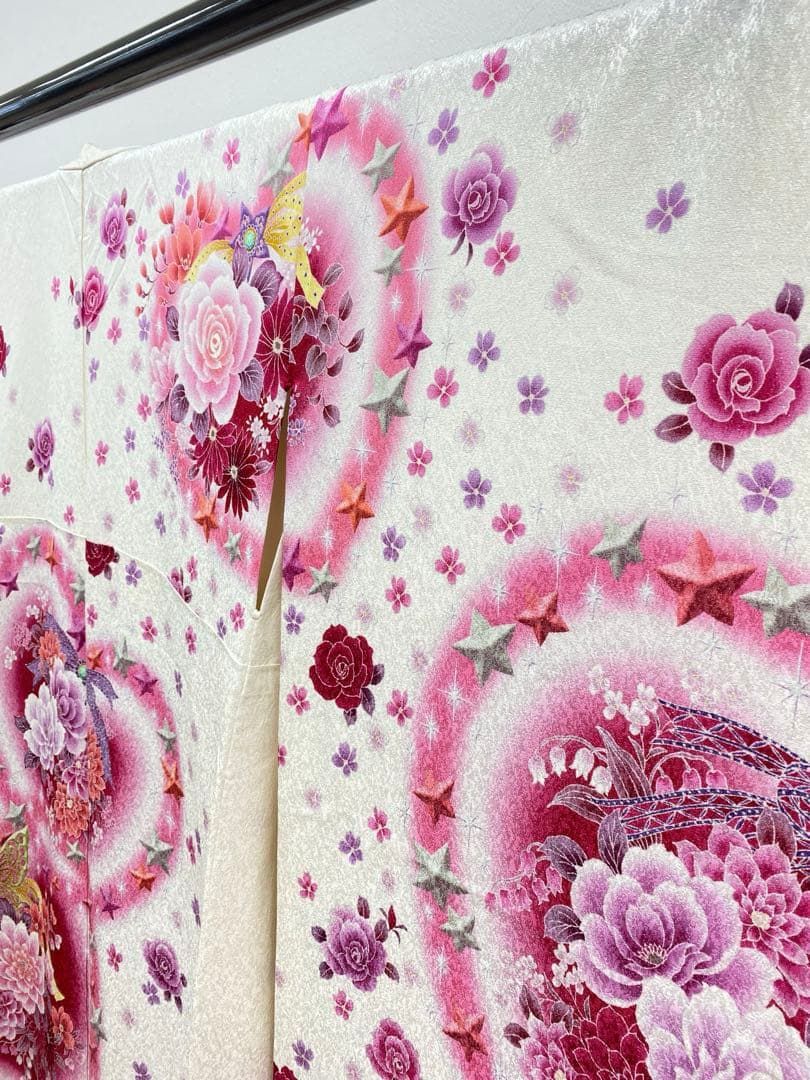 ブランド振袖 エンジェルハート 豪華 銀通し 刺繍 身丈172cm - メルカリ