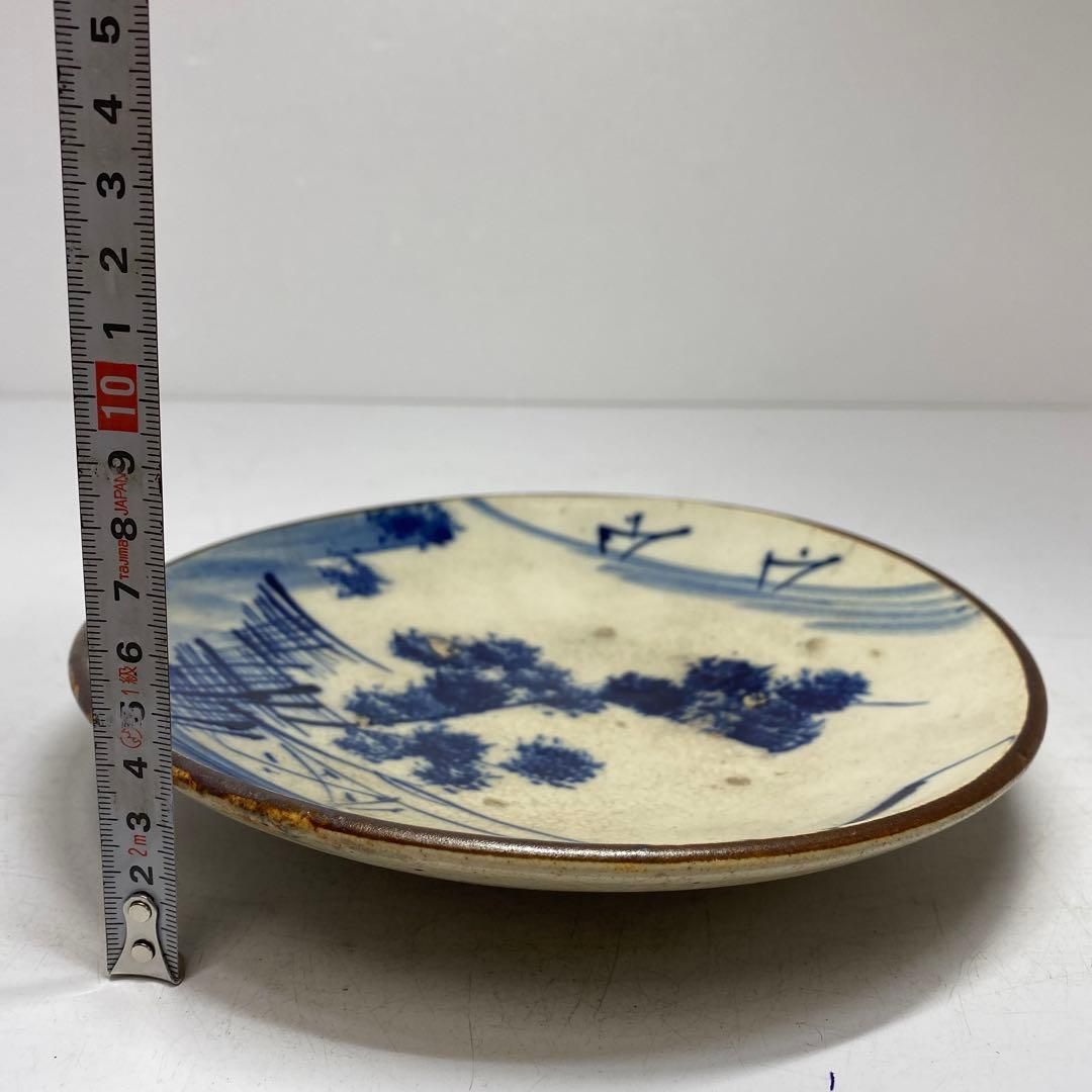 古瀬戸　染付風景画皿　直径21cm 東H6-0114① 古瀬戸 染付風景画皿 直径21cm 東H6-0114① - メルカリ