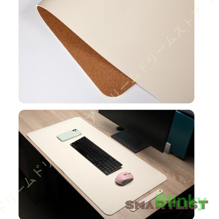 デスクマット 大型 マウスマット マウスパッド 防水性 耐油性 テーブルマット キーボードマット PUレザー 両面使用 夏 デスクパッド PC机