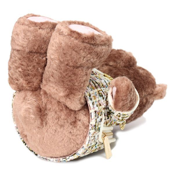 ケイトスペード バッグ katespade テディベア ぬいぐるみ ファー ツイード 熊 くま ふわふわ ポーチ付き クロスボディ 2way 斜めがけ ショルダーバッグ マルチ KI972 WWW_MORNINGWALKER_COM