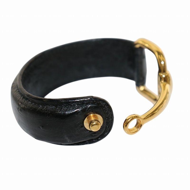 ノリGUCCI グッチ ホースビット ブレスレット バングル レザー グッチ GUCCI ホースビット バングル ブレスレット オーストリッチ