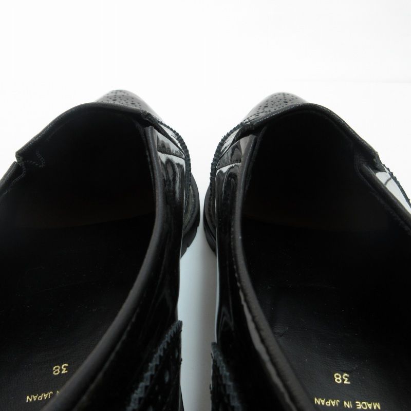 サカイ sacai ローファー スリッポン エナメル ビジネス ウイング