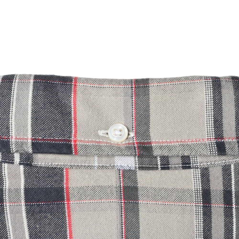 THOM BROWNE ボタンダウン チェック シャツ 3 THOM BROWNE チェック ボタンダウン コットンシャツ - メルカリ