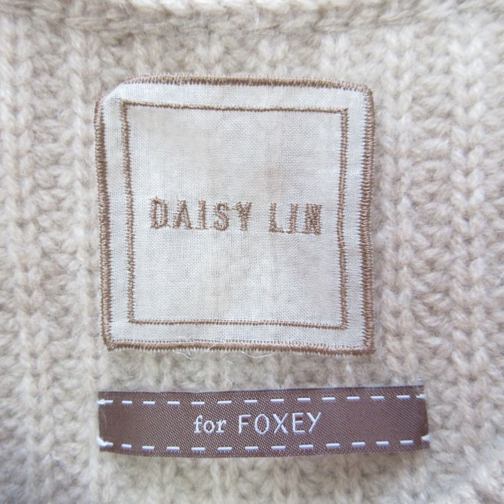 カシミアFOXEYニット40ベージュDAISY LIN For FOXEY 美品 DAISY LIN For FOXEY デイジーリン for フォクシー