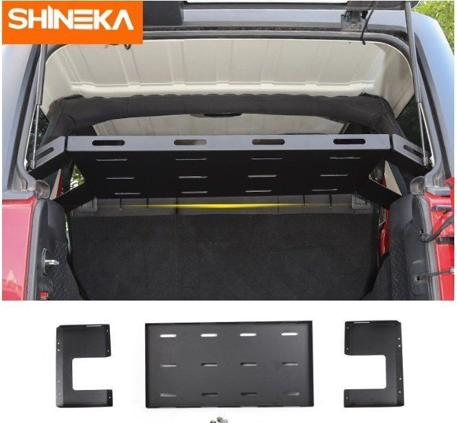 SHINEKA リアラック ジープ ラングラー JK JL 2007-2019 リアトランク 収納 ラック 貨物荷物用 ジープラングラー JK JL 2018