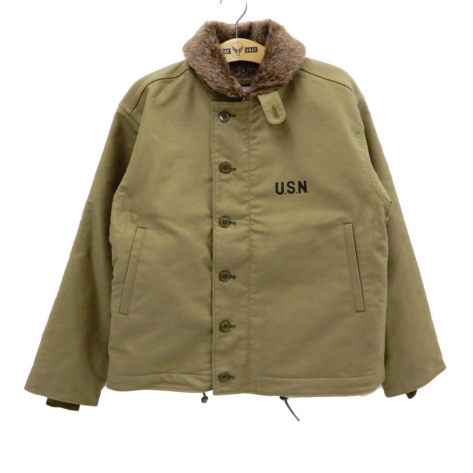 ヒューストン HOUSTON N 1 デッキジャケット U S ミリタリージャケット 5 タン