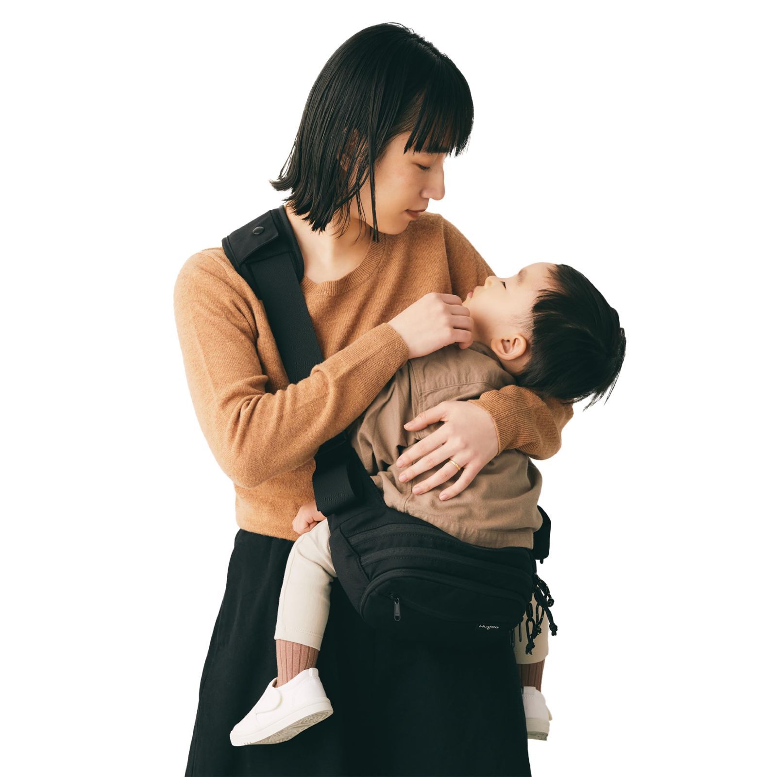 数量限定】(ブラック×ミルクティベージュ) 6ヶ月4歳対応 ママパパ兼用