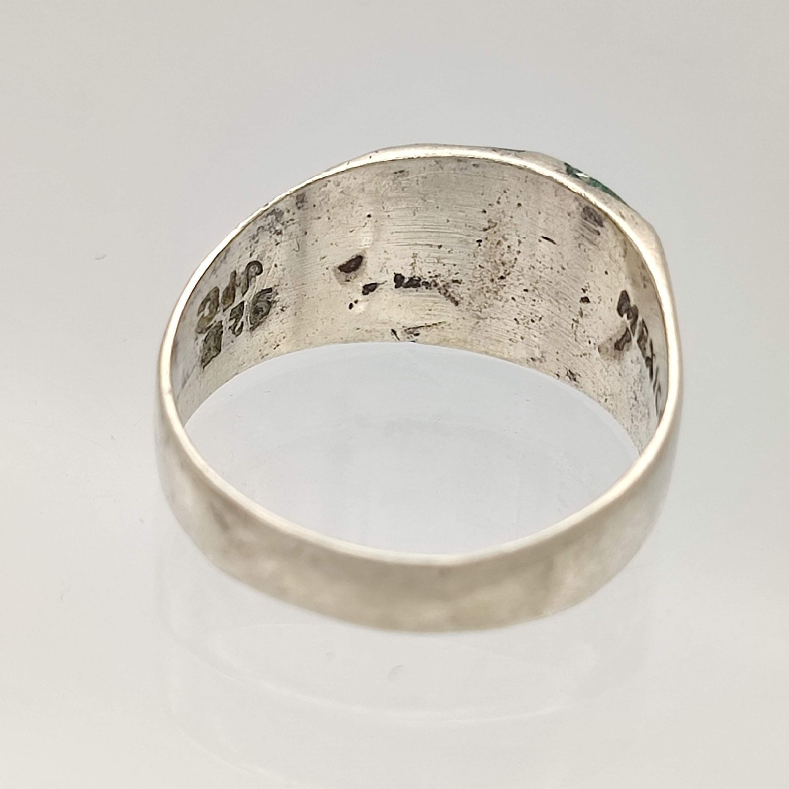 ヴィンテージ メキシコ製 ターコイズ シルバー925 リング 約12号 指輪 メキシカンジュエリー ターコイズリング MEXICO SILVER シルバー